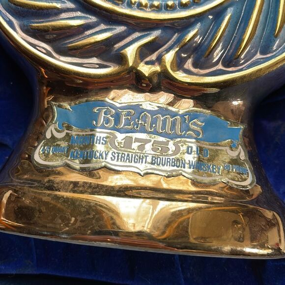 Jim Beam Whiskey Bottle Decanter 1973 Tulips design made from Regal China. In or - Picture 2 of 16